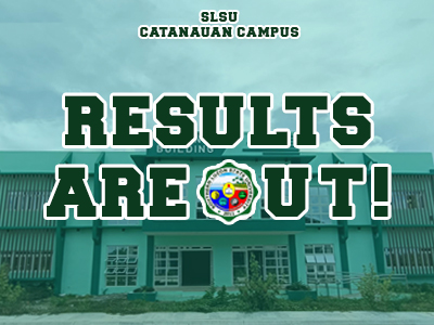 COLLEGE ADMISSION RESULT A.Y. 2023 – 2024 SLSU CATANAUAN CAMPUS